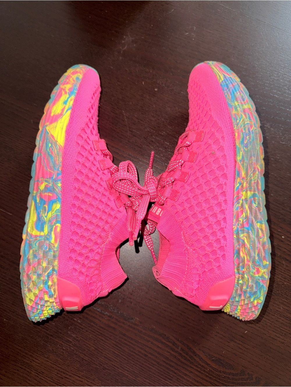 NOBULL Neon Pink Swirl Aspire Sneakers 7